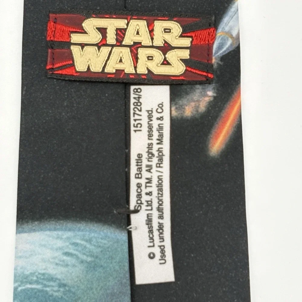 STAR WARS : Space Battle ~ Necktie Officially Licensed Pop Culture Tie USA Made